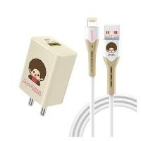 ราคา หัวชาร์จอะแดปเตอร์ พร้อมสายชาร์จ USB-LIGHTNING AMAZE ONE AMCC007 25W สีครีม (1315288)