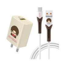 ราคา หัวชาร์จอะแดปเตอร์ พร้อมสายชาร์จ USB-C AMAZE ONE AMCC006 25W สีครีม (1315298)