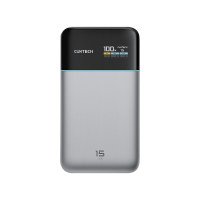 ราคา แบตสำรอง CUKTECH PB150S สีเทา ความจุ 15000MAH 100W MAX มาตรฐาน CCC/CE รองรับจ่ายไฟ PD,PPS,QC,MI (888143500096)