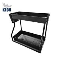 ราคา ชั้นวางอเนกประสงค์ 2 ชั้น KECH SLIDE สีดำ (1273973)