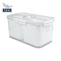 ราคา กล่องจัดเก็บในตู้เย็น 2 ช่อง ฝาบันทึกวันได้ KECH SYPA SIZE M (1289813)