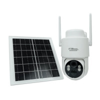 ราคา กล้องวงจรปิดโซลาร์เซลล์ WATASHI รุ่น WIOT1060FV-SOLAR-4G | หมุนได้ PTZ ความละเอียดภาพ 3 MP สำหรับติดตั้งภายนอก IP65 (888191600050)