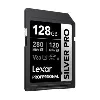 ราคา การ์ดหน่วยความจำ เอสดีการ์ด LEXAR SILVER PRO 128GB UHS-II U3 V60 SD CARD FULL-HD 3D 4K RW280/120MB/S (LSDSIPR128G) (888222300040)