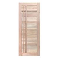 ราคา ประตูไม้เนื้อแข็ง ไม่เจาะลูกบิด N999 BALI-B 80x200 ซม. สีธรรมชาติ (1288932)