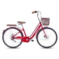 ราคา จักรยานแม่บ้าน TIGER รุ่น SHIBUYA-7S สีแดง ล้อ 26 นิ้ว (888109200054)