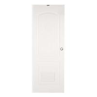 ราคา ประตูห้องน้ำ UPVC AZLE PZLS01 เกล็ด 70X200 ซม. สีขาว เจาะลูกบิด (1110248)