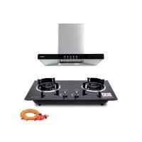 ราคา ชุดเซต เครื่องดูดควัน + เตาแก๊สฝัง 2 หัว KASHIWA PSD-203D + X-5100 +สายปรับแรงดันต่ำ (888155800233)