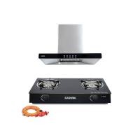 ราคา ชุดเซต เครื่องดูดควัน + เตาแก๊ส 2หัว KASHIWA PSD-203D + X-2400 +สายปรับแรงดันต่ำ (888155800240)