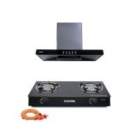 ราคา ชุดเซต เครื่องดูดควัน + เตาแก๊ส 2หัว KASHIWA PSD-204D + X-2400 +สายปรับแรงดันต่ำ (888155800246)
