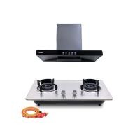ราคา ชุดเซต เครื่องดูดควัน + เตาแก๊สฝัง 2 หัว KASHIWA PSD-204D + Q-5001 +สายปรับแรงดันต่ำ (888155800250)
