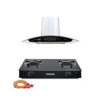 ราคา ชุดเซต เครื่องดูดควัน + เตาแก๊ส 2หัว KASHIWA PSD-308H + X-2300 +สายปรับแรงดันต่ำ (888155800256)