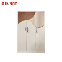 ราคา ตู้เสื้อผ้าเหล็ก บานเปิด 3 ประตู DECENT ลาย ลักซ์123 120ซม. (888184000212)