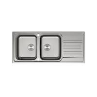 ราคา ซิงค์ฝัง 2 หลุม 1 ที่พัก TEKA TG 120 2B1D สีเงิน (1272977)