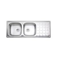 ราคา ซิงค์ฝัง 2 หลุม 1 ที่พัก PREMA PM841TD2B 120 ซม. สีเงิน (1309739)