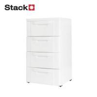 ราคา ตู้ลิ้นชัก 4 ชั้น STACKO JUNO 43x43.5x76.3 ซม. สีขาว (1302098)