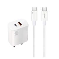 ราคา ชุดสายชาร์จ TYPE-C TO TYPE-C RIZZ RWC-332H 30W (1315929)