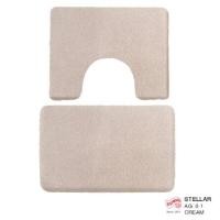 ราคา พรมเช็ดเท้าชุดห้องน้ำ 2 ชิ้น EXPRESS CARPET รุ่น AG8-1 ขนาด45X70 ซม.และ พรมรูปตัว U 50X60 ซม. หนา 20 มม. สีครีม (888247600105)