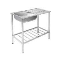 ราคา ซิงค์ขาตั้ง 1 หลุม 1 ที่พัก DYNA HOME DH-10050-ST สีเงิน (1271208)