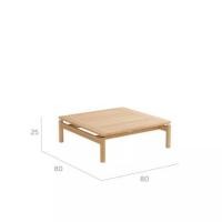 ราคา โต๊ะไม้สักเหลี่ยม รุ่น BUNISE CASSIS ขนาด 80×80×25 ซม. สีไม้ (888211800033)