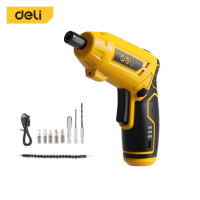 ราคา ไขควงไฟฟ้า (พร้อมแบตเตอรี่) DELI EDCE160-YL-01 4V สีเหลือง (888236700229)