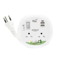 ราคา รางปลั๊กไฟพกพา 2 ช่อง 1 สวิตช์ 2 USB+1 TYPE-C PD ANITECH SNP-H9122 1.1 ม. (1247027)