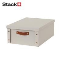 ราคา กล่องผ้าพับได้มีฝา STACKO PETA SIZE M 33X40X17 ซม. สีครีม (1270793)