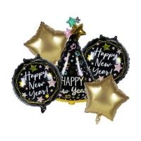 ราคา ลูกโป่งฟอยล์ HAPPY NEW YEAR SNAZZ 18 นิ้ว สีดำ-ทอง (1301104)