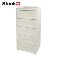 ราคา ตู้ลิ้นชัก 5 ชั้น STACKO LANA 51.5X41.5X105 ซม. สีครีม (1306584)