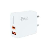 ราคา หัวชาร์จอะแดปเตอร์ RIZZ RW-401I 45W สีขาว (1315270)