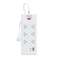 ราคา รางปลั๊กไฟ 6 ช่อง HONEYWELL รุ่น HC000048 ป้องกันไฟกระชาก ความยาว 1.8 เมตร พร้อมช่องเสียบ (USB-A 2 ช่อง , USB-C 1 ช่อง) (888144500115)