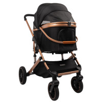 ราคา รถเข็นสำหรับสัตว์เลี้ยง PANDO รุ่น PLUS25 - ดำ (888207800013)
