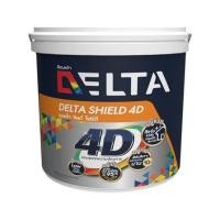 ราคา สีน้ำทาภายนอก DELTA SHIELD 4D BASE D กึ่งเงา 2.5 แกลลอน (1224625)