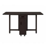 ราคา โต๊ะทานข้าวไม้ยางพาราแท้พับเก็บได้ MAAI DESIGN รุ่น BUTTERFLY ONLY TABLE สีช็อกโกแลต (888247300004)