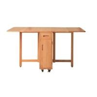 ราคา โต๊ะทานข้าวไม้ยางพาราแท้พับเก็บได้ MAAI DESIGN รุ่น BUTTERFLY ONLY TABLE สีโอ๊ค (888247300006)