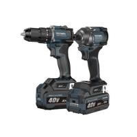 ราคา ชุดสว่านและไขควงกระแทกไร้สาย (พร้อมแบตเตอรี่) ROWEL CSD401ZX 40 โวลต์ (1311817)