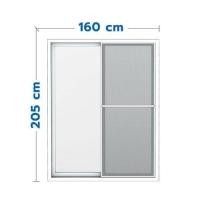ราคา ประตูบานเลื่อน อะลูมิเนียม S-S มุ้ง AZLE 160X205 ซม. สีขาว (1269943)