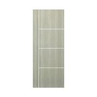 ราคา ประตูภายใน UPVC ไม่เจาะลูกบิด NAPA UA24 80x200 ซม. สีเทาลายไม้ (1319470)