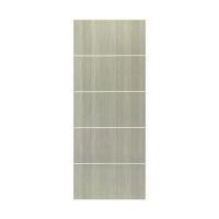 ราคา ประตูภายใน UPVC ไม่เจาะลูกบิด NAPA UA5 90x200 ซม. สีเทาลายไม้ (1319493)