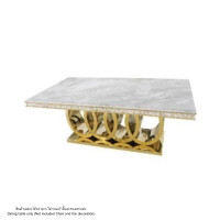 ราคา โต๊ะอาหารหินอ่อน WISDOM DESIGN FURNITURE รุ่น CHARLOTTE 200 ซม. สีมาร์เบิ้ล/ทอง (888216600917)