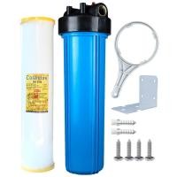 ราคา เครื่องกรองน้ำใช้ 1 ขั้นตอน WATERWAY BIG BLUE 20 นิ้ว เกลียวทองเหลือง กระบอกฟ้า รุ่น WTBB-RSN2 (พร้อมไส้กรองน้ำ RESIN BIG BLUE ขนาด 20นิ้ว) (888111800119)