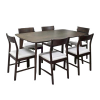 ราคา ชุดโต๊ะอาหารไม้ 6 ที่นั่ง WISDOM DESIGN FURNITURE รุ่น YOSHI 150 ซม. สีวอลนัท (888216600923)