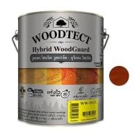 ราคา สีย้อมไม้ ชนิดเงา WOODTECT HYBRID WOODGUARD WW-3104 สีไม้มะค่า 1 แกลลอน (1197630)