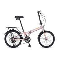 ราคา จักรยานพับ HERO รุ่น ODESSY สีน้ำชมพู 7เกียร์ SHIMANO (888109200004)