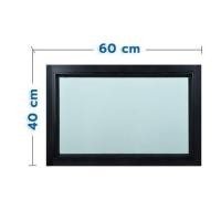 ราคา ช่องแสงหน้าต่างอะลูมิเนียม WINDOW ASIA F10 60x40 ซม. สีดำ (1213914)