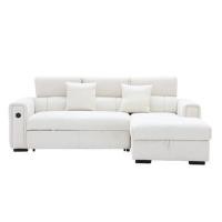 ราคา โซฟาเข้ามุมขวา SB FURNITURE CARNELL 19243066 สีขาว (1306962)