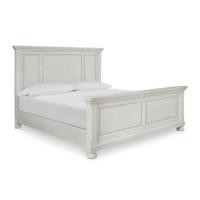 ราคา เตียงนอนขนาด 6 ฟุต ASHLEY FURNITURE HOMESTORE รุ่น ROBBINSDALE/180 สีขาววินเทจ (888122802275)