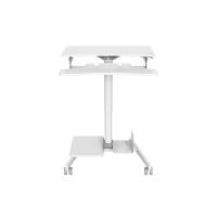 ราคา โต๊ะคอมพิวเตอร์ปรับระดับ มีล้อเลื่อน ERGONOZ EGN-STA02W, สีขาว (COMPUTER CART STANDING DESK) (888245800044)