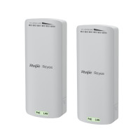 ราคา อุปกรณ์เชื่อมต่อเครือข่ายไร้สายระยะไกล RUIJIE-REYEE รุ่น RG-EST100-E 2.4GHZ DUAL-STREAM 500M WIRELESS BRIDGE (888191600129)