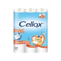 ราคา กระดาษชำระ CELLOX DOUBLE ROLL (แพ็ก 24 ชิ้น) (1099594)