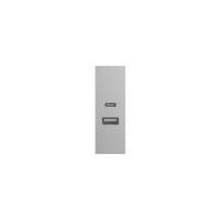 ราคา เต้ารับ USB 1 ช่อง TYPE C 1 ช่อง GONEO รุ่น PIANO SONATA G25-T209-MGY สีเทา MOON SHADOW GRAY (888232100083)